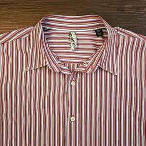 Barney's Co-op - Multicolor Striped Button Down Shirt - Made in Italy - Size L